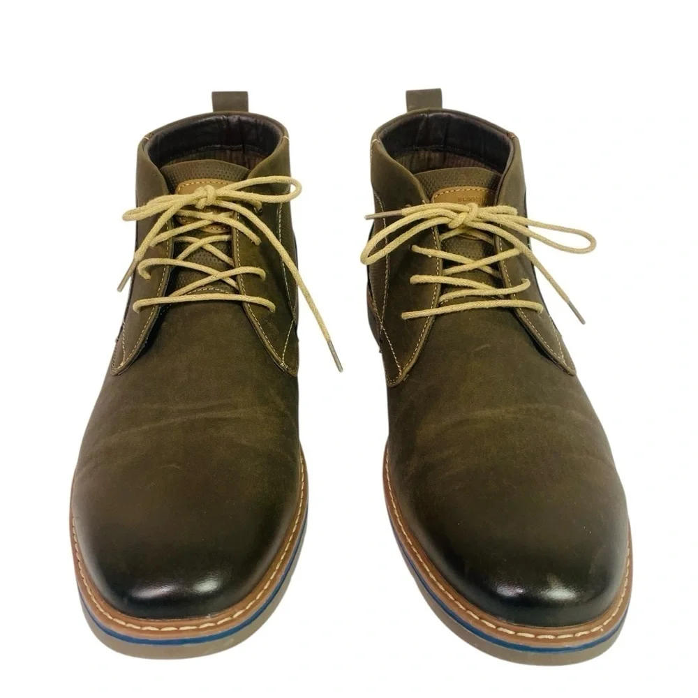 Nunn Bush Brown Ozark II Plain Toe Chukka Boots Size 12